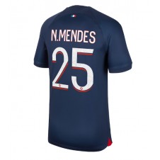 Paris Saint-Germain Nuno Mendes #25 Hemmatröja 2023-24 Korta ärmar